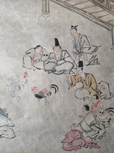 Load image into Gallery viewer, Jū ni-kagetsu fūzoku Emakimono (The Twelve Months of the Year Events Picture Scroll), Circa 1837-1853. Twelve Long Paintings of Festival Scenes and Practices, Including Cockfighting. Over Five Meters