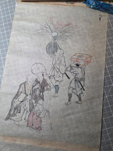 Load image into Gallery viewer, Jū ni-kagetsu fūzoku Emakimono (The Twelve Months of the Year Events Picture Scroll), Circa 1837-1853. Twelve Long Paintings of Festival Scenes and Practices, Including Cockfighting. Over Five Meters