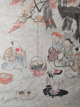 Load image into Gallery viewer, Jū ni-kagetsu fūzoku Emakimono (The Twelve Months of the Year Events Picture Scroll), Circa 1837-1853. Twelve Long Paintings of Festival Scenes and Practices, Including Cockfighting. Over Five Meters