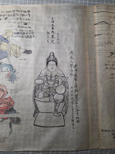 Load image into Gallery viewer, Ban Dainagon Emaki (Ban Dainagon Picture Scroll), Circa 1837-1853. An Extremely Rare Emakimono Handscroll on the Ōtemmon Conspiracy, with Partially Painted Compositions, and Rare Yokai Depictions. Countless Figures, over 10 Meters. Second Scroll of Three
