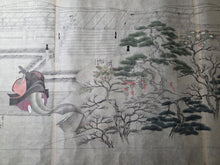 Load image into Gallery viewer, Ban Dainagon Emaki (Ban Dainagon Picture Scroll), Circa 1837-1853. An Extremely Rare Emakimono Handscroll on the Ōtemmon Conspiracy, with Partially Painted Compositions, and Rare Yokai Depictions. Countless Figures, over 10 Meters. Second Scroll of Three