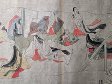 Load image into Gallery viewer, Ban Dainagon Emaki (Ban Dainagon Picture Scroll), Circa 1837-1853. An Extremely Rare Emakimono Handscroll on the Ōtemmon Conspiracy, with Partially Painted Compositions, and Rare Yokai Depictions. Countless Figures, over 10 Meters. Second Scroll of Three