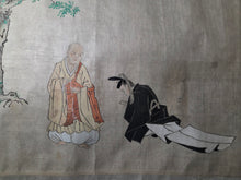 Load image into Gallery viewer, Ban Dainagon Emaki (Ban Dainagon Picture Scroll), Circa 1837-1853. An Extremely Rare Emakimono Handscroll on the Ōtemmon Conspiracy, with Partially Painted Compositions, and Rare Yokai Depictions. Countless Figures, over 10 Meters. Second Scroll of Three