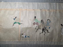 Load image into Gallery viewer, Ban Dainagon Emaki (Ban Dainagon Picture Scroll), Circa 1837-1853. An Extremely Rare Emakimono Handscroll on the Ōtemmon Conspiracy, with Partially Painted Compositions, and Rare Yokai Depictions. Countless Figures, over 10 Meters. Second Scroll of Three