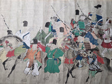 Load image into Gallery viewer, Ban Dainagon Emaki (Ban Dainagon Picture Scroll), Circa 1837-1853. An Extremely Rare Emakimono Handscroll on the Ōtemmon Conspiracy, with Partially Painted Compositions, and Rare Yokai Depictions. Countless Figures, over 10 Meters. Second Scroll of Three