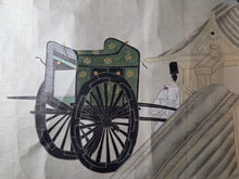 Load image into Gallery viewer, Haseo Soshi Emaki (The Haseo Soshi Picture Scroll), Circa 1700-1750. A Beautifully Painted Tale of the Heian Court Challenged by the Demonic Oni of Suzakumon Gate, with Five Gargantuan Scenes. 11 Meters Long, in the Style of a Nara Emaki