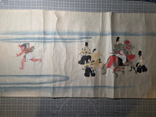 Load image into Gallery viewer, Haseo Soshi Emaki (The Haseo Soshi Picture Scroll), Circa 1700-1750. A Beautifully Painted Tale of the Heian Court Challenged by the Demonic Oni of Suzakumon Gate, with Five Gargantuan Scenes. 11 Meters Long, in the Style of a Nara Emaki