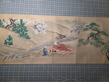 Load image into Gallery viewer, Jū ni-kagetsu fūzoku Emakimono (The Twelve Months of the Year Events Picture Scroll), Circa 1650-1750. Twelve Large Scenes of Festivals and Events, Sumptuously Decorated and Illuminated in the Style of a Nara Emaki. Over Eight Meters Long