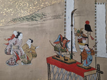 Load image into Gallery viewer, Jū ni-kagetsu fūzoku Emakimono (The Twelve Months of the Year Events Picture Scroll), Circa 1650-1750. Twelve Large Scenes of Festivals and Events, Sumptuously Decorated and Illuminated in the Style of a Nara Emaki. Over Eight Meters Long