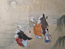Load image into Gallery viewer, Jū ni-kagetsu fūzoku Emakimono (The Twelve Months of the Year Events Picture Scroll), Circa 1650-1750. Twelve Large Scenes of Festivals and Events, Sumptuously Decorated and Illuminated in the Style of a Nara Emaki. Over Eight Meters Long