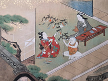 Load image into Gallery viewer, Jū ni-kagetsu fūzoku Emakimono (The Twelve Months of the Year Events Picture Scroll), Circa 1650-1750. Twelve Large Scenes of Festivals and Events, Sumptuously Decorated and Illuminated in the Style of a Nara Emaki. Over Eight Meters Long