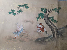 Load image into Gallery viewer, Jū ni-kagetsu fūzoku Emakimono (The Twelve Months of the Year Events Picture Scroll), Circa 1650-1750. Twelve Large Scenes of Festivals and Events, Sumptuously Decorated and Illuminated in the Style of a Nara Emaki. Over Eight Meters Long