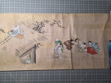 Load image into Gallery viewer, Jū ni-kagetsu fūzoku Emakimono (The Twelve Months of the Year Events Picture Scroll), Circa 1650-1750. Twelve Large Scenes of Festivals and Events, Sumptuously Decorated and Illuminated in the Style of a Nara Emaki. Over Eight Meters Long