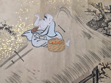 Load image into Gallery viewer, Jū ni-kagetsu fūzoku Emakimono (The Twelve Months of the Year Events Picture Scroll), Circa 1650-1750. Twelve Large Scenes of Festivals and Events, Sumptuously Decorated and Illuminated in the Style of a Nara Emaki. Over Eight Meters Long