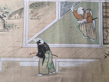 Load image into Gallery viewer, Jū ni-kagetsu fūzoku Emakimono (The Twelve Months of the Year Events Picture Scroll), Circa 1650-1750. Twelve Large Scenes of Festivals and Events, Sumptuously Decorated and Illuminated in the Style of a Nara Emaki. Over Eight Meters Long
