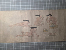 Load image into Gallery viewer, Hōhi-gassen and Yō-Mono Dansei-ki Kurabe Emaki (Farting Battle and Phallic Contest Picture Scrolls), Circa 1700-1750. Over Ten Meters of Farting Nobles and Dick Measuring Paintings. What A Strange Title Indeed