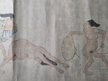 Load image into Gallery viewer, Hōhi-gassen and Yō-Mono Dansei-ki Kurabe Emaki (Farting Battle and Phallic Contest Picture Scrolls), Circa 1700-1750. Over Ten Meters of Farting Nobles and Dick Measuring Paintings. What A Strange Title Indeed