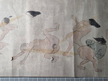 Load image into Gallery viewer, Hōhi-gassen and Yō-Mono Dansei-ki Kurabe Emaki (Farting Battle and Phallic Contest Picture Scrolls), Circa 1700-1750. Over Ten Meters of Farting Nobles and Dick Measuring Paintings. What A Strange Title Indeed
