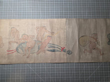 Load image into Gallery viewer, Hōhi-gassen and Yō-Mono Dansei-ki Kurabe Emaki (Farting Battle and Phallic Contest Picture Scrolls), Circa 1700-1750. Over Ten Meters of Farting Nobles and Dick Measuring Paintings. What A Strange Title Indeed