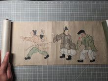 Load image into Gallery viewer, Hōhi-gassen and Yō-Mono Dansei-ki Kurabe Emaki (Farting Battle and Phallic Contest Picture Scrolls), Circa 1700-1750. Over Ten Meters of Farting Nobles and Dick Measuring Paintings. What A Strange Title Indeed