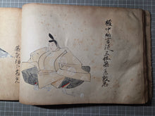 Load image into Gallery viewer, Satake-bon Sanjurokkasen (The Satake-bon Illustrated Thirty-Six Immortal Poets), Circa 1750-1850. An Extraordinarily Rare and Beautifully Painted Manuscript Copy after the Original Kamakura Scroll, with Thirty-Six Paintings