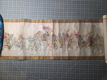 Load image into Gallery viewer, Momotaro and Oni in Procession with Treasures, Circa 1850-1868. An Emakimono Handscroll Depicting a Triumphant Peach Boy, Copied after Hokusai’s Example