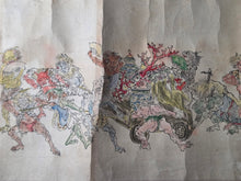 Load image into Gallery viewer, Momotaro and Oni in Procession with Treasures, Circa 1850-1868. An Emakimono Handscroll Depicting a Triumphant Peach Boy, Copied after Hokusai’s Example