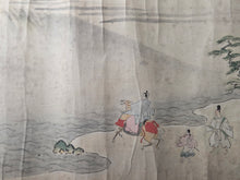 Load image into Gallery viewer, Hyakuba no zu Emaki (Hundred Horses Picture Scroll), Circa 1650-1750. A Kano School Emakimono Handscroll with Paintings of Various Landscapes and Scenes, Including Mount Fuji and Horses Frolicking