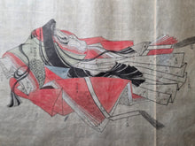 Load image into Gallery viewer, Satake-bon Sanjurokkasen Emaki and Sumiyoshi Daimyojin (The Satake-bon Illustrated Scroll of the Thirty-Six Immortal Poets, and the Sumiyoshi Daimyojin Shrine) Volume 2 of 2, Circa 1600-1700. With 18 Paintings