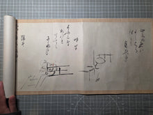 Load image into Gallery viewer, Haiga Makimono (Haiku Painting Scroll), 1680-1707. A Calligraphical Scroll with Ten Paintings, by Matsuo Basho’s Prized Disciple