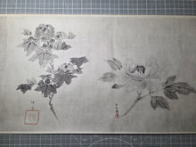 Load image into Gallery viewer, Makimono Kachō-zu (Scroll Painting of Flowers and Birds), 1914. A Beautiful, Craft Printed Handscroll of Numerous Ink Wash Paintings, being High Quality Copies after Two Major Artists