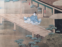 Load image into Gallery viewer, Ise Monogatari Gajō (Tales of Ise Picture Album), Circa 1650-1700. An Emakimono Handscroll of this Classical Tale in the Style of a Nara Emaki, with Ten Large and Sumptuously Illustrated Yamato-E Paintings