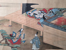 Load image into Gallery viewer, Ise Monogatari Gajō (Tales of Ise Picture Album), Circa 1650-1700. An Emakimono Handscroll of this Classical Tale in the Style of a Nara Emaki, with Ten Large and Sumptuously Illustrated Yamato-E Paintings