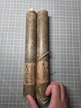 Load image into Gallery viewer, Wakan Roeishu (Collection of Japanese and Chinese Poems for Singing), Circa 1585-1614. A Striking Manuscript Edition of this Poetry Anthology, attributed to a Famed Calligrapher, in Two Scrolls