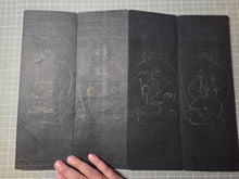 Load image into Gallery viewer, Shèng mán shī zǐ hǒu yī chéng dà fāngbiàn fāngguǎngjīng (The Great Expedient Means of the Śrīmālādevī Siṃhanāda Sūtra), Circa 1700-1800. Korea, or Possibly East Sichuan. An Extraordinarily Rare Manuscript. with 69 Full Pages of Illustrations.