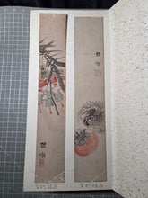 Load image into Gallery viewer, An Exemplary Album of Tanzaku Strip Poetry and Paintings, Circa 1830-1980. 47 Magnificent Paintings of Landscapes, Floral Gatherings and More, All in Different Styles. At least 40 Attributed Artists