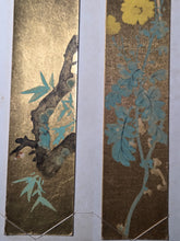 Load image into Gallery viewer, An Exemplary Album of Tanzaku Strip Poetry and Paintings, Circa 1830-1980. 47 Magnificent Paintings of Landscapes, Floral Gatherings and More, All in Different Styles. At least 40 Attributed Artists