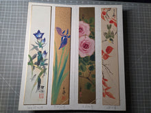 Load image into Gallery viewer, An Exemplary Album of Tanzaku Strip Poetry and Paintings, Circa 1830-1980. 47 Magnificent Paintings of Landscapes, Floral Gatherings and More, All in Different Styles. At least 40 Attributed Artists