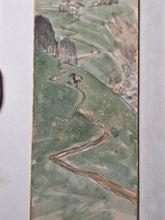Load image into Gallery viewer, An Exemplary Album of Tanzaku Strip Poetry and Paintings, Circa 1830-1980. 47 Magnificent Paintings of Landscapes, Floral Gatherings and More, All in Different Styles. At least 40 Attributed Artists