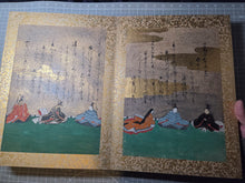 Load image into Gallery viewer, Senzai Wakashu Gajo (Collection of a Thousand Years Illustrated Collection), Circa 1650-1750. A Rare and Sumptuously Illuminated Manuscript of Books 1-3 of this Imperially Commissioned Anthology of Japanese Poetry, with 46 Yamato-E Paintings