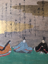 Load image into Gallery viewer, Senzai Wakashu Gajo (Collection of a Thousand Years Illustrated Collection), Circa 1650-1750. A Rare and Sumptuously Illuminated Manuscript of Books 1-3 of this Imperially Commissioned Anthology of Japanese Poetry, with 46 Yamato-E Paintings