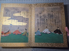 Load image into Gallery viewer, Senzai Wakashu Gajo (Collection of a Thousand Years Illustrated Collection), Circa 1650-1750. A Rare and Sumptuously Illuminated Manuscript of Books 1-3 of this Imperially Commissioned Anthology of Japanese Poetry, with 46 Yamato-E Paintings