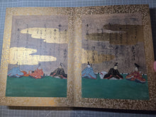 Load image into Gallery viewer, Senzai Wakashu Gajo (Collection of a Thousand Years Illustrated Collection), Circa 1650-1750. A Rare and Sumptuously Illuminated Manuscript of Books 1-3 of this Imperially Commissioned Anthology of Japanese Poetry, with 46 Yamato-E Paintings