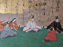 Load image into Gallery viewer, Senzai Wakashu Gajo (Collection of a Thousand Years Illustrated Collection), Circa 1650-1750. A Rare and Sumptuously Illuminated Manuscript of Books 1-3 of this Imperially Commissioned Anthology of Japanese Poetry, with 46 Yamato-E Paintings