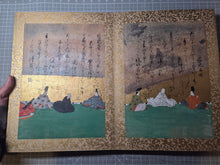 Load image into Gallery viewer, Senzai Wakashu Gajo (Collection of a Thousand Years Illustrated Collection), Circa 1650-1750. A Rare and Sumptuously Illuminated Manuscript of Books 1-3 of this Imperially Commissioned Anthology of Japanese Poetry, with 46 Yamato-E Paintings