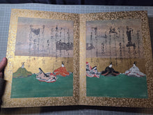 Load image into Gallery viewer, Senzai Wakashu Gajo (Collection of a Thousand Years Illustrated Collection), Circa 1650-1750. A Rare and Sumptuously Illuminated Manuscript of Books 1-3 of this Imperially Commissioned Anthology of Japanese Poetry, with 46 Yamato-E Paintings