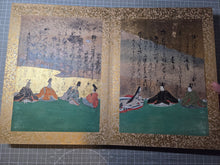 Load image into Gallery viewer, Senzai Wakashu Gajo (Collection of a Thousand Years Illustrated Collection), Circa 1650-1750. A Rare and Sumptuously Illuminated Manuscript of Books 1-3 of this Imperially Commissioned Anthology of Japanese Poetry, with 46 Yamato-E Paintings