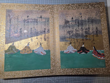 Load image into Gallery viewer, Senzai Wakashu Gajo (Collection of a Thousand Years Illustrated Collection), Circa 1650-1750. A Rare and Sumptuously Illuminated Manuscript of Books 1-3 of this Imperially Commissioned Anthology of Japanese Poetry, with 46 Yamato-E Paintings