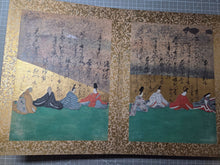 Load image into Gallery viewer, Senzai Wakashu Gajo (Collection of a Thousand Years Illustrated Collection), Circa 1650-1750. A Rare and Sumptuously Illuminated Manuscript of Books 1-3 of this Imperially Commissioned Anthology of Japanese Poetry, with 46 Yamato-E Paintings