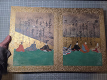 Load image into Gallery viewer, Senzai Wakashu Gajo (Collection of a Thousand Years Illustrated Collection), Circa 1650-1750. A Rare and Sumptuously Illuminated Manuscript of Books 1-3 of this Imperially Commissioned Anthology of Japanese Poetry, with 46 Yamato-E Paintings